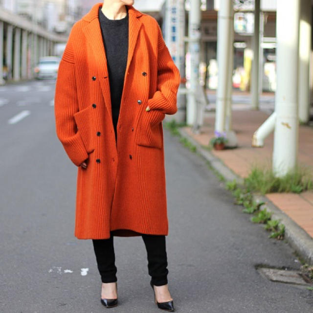 TAN ラムウール ロングニットコート 新品タグ付き 値下げ | www