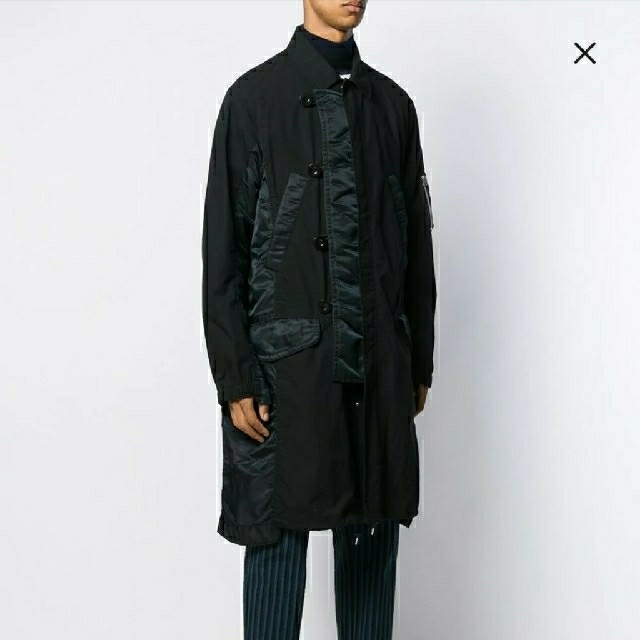 sacai(サカイ)のSACAI  FABRIC COMBO COAT 新品未使用 メンズのジャケット/アウター(モッズコート)の商品写真