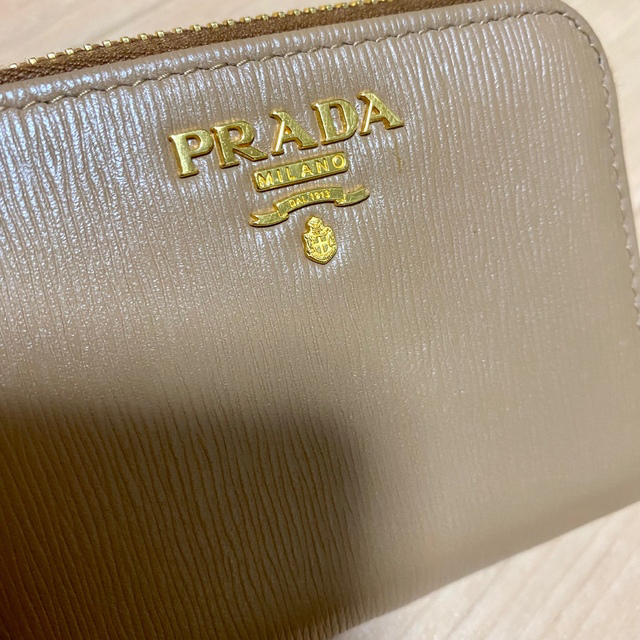 PRADA - PRADA サフィアーノ コインケース ベージュの通販 o&# プラダ