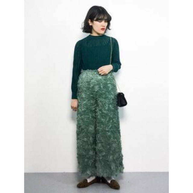 Ameri VINTAGE(アメリヴィンテージ)のAMERI Shaggy wide pants レディースのパンツ(カジュアルパンツ)の商品写真