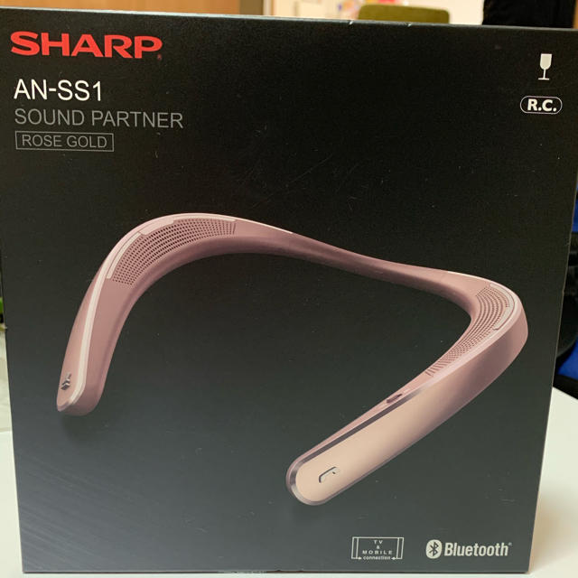 SHARP(シャープ)のSHARP ネックスピーカー イヤホン ☆値下げしました☆ スマホ/家電/カメラのオーディオ機器(ヘッドフォン/イヤフォン)の商品写真