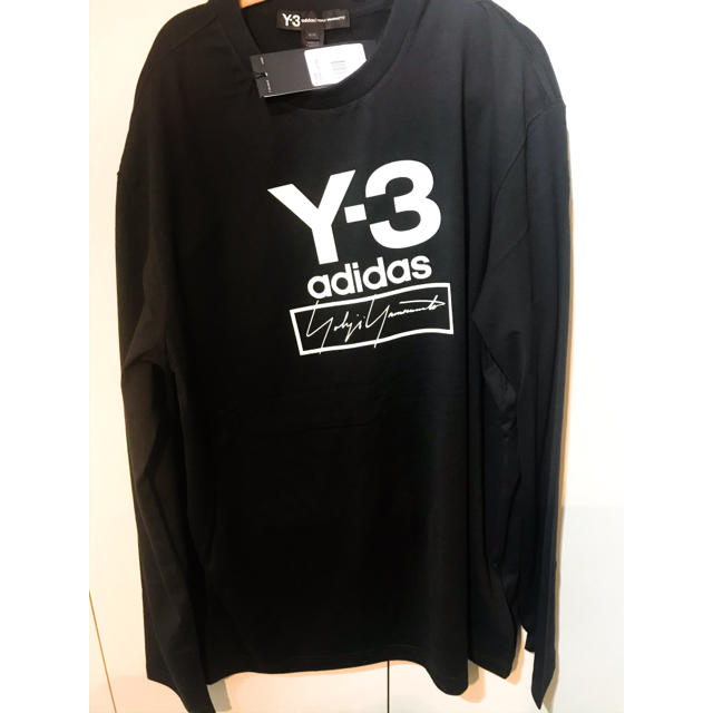 Y-3(ワイスリー)のスタック　ロゴ ロングスリーブティー BLACK FJ0406 Y-3 メンズのトップス(Tシャツ/カットソー(七分/長袖))の商品写真