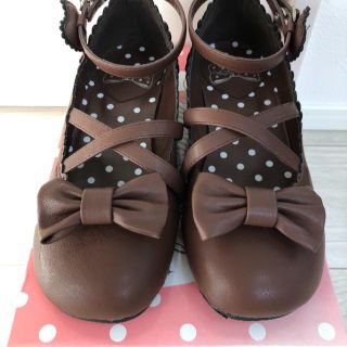 アンジェリックプリティー(Angelic Pretty)の★Angelic Pretty★Girly Ribbon Shoes ブラウンM(ハイヒール/パンプス)