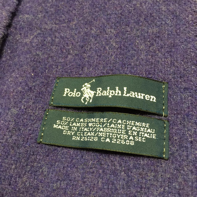 POLO RALPH LAUREN(ポロラルフローレン)のポロ　ラルフローレン　イタリア製　カシミア＆ラムウール　マフラー メンズのファッション小物(マフラー)の商品写真