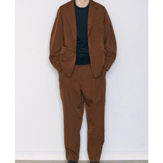 セットアップcomoli 18aw ウールギャバセットアップ　ブラウン