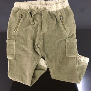 ザラキッズ(ZARA KIDS)のミリタリースウェットパンツ カーキ(パンツ/スパッツ)