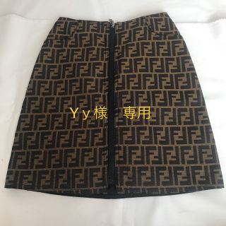 フェンディ(FENDI)のY y様専用！　FENDI ジップ スカート(ミニスカート)