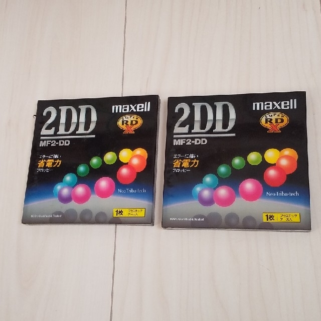 maxell(マクセル)の新品☆maxell フロッピーディスク２枚セット 2DD MF2-DD マクセル スマホ/家電/カメラのPC/タブレット(PC周辺機器)の商品写真