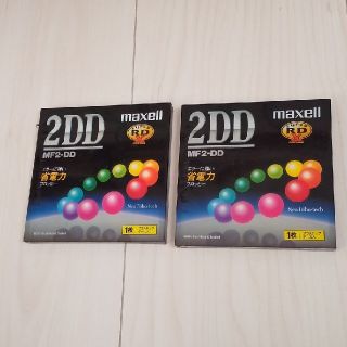 マクセル(maxell)の新品☆maxell フロッピーディスク２枚セット 2DD MF2-DD マクセル(PC周辺機器)