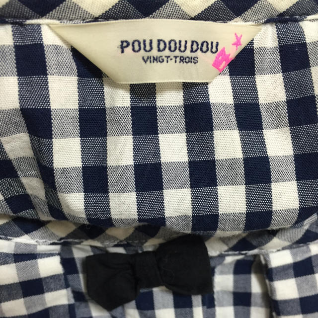 POU DOU DOU(プードゥドゥ)のPOUDOUDOU チェック シャツ  レディースのトップス(シャツ/ブラウス(長袖/七分))の商品写真