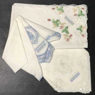 ウェッジウッド(WEDGWOOD)のウェッジウッド　刺繍ハンカチ3枚セット(ハンカチ)