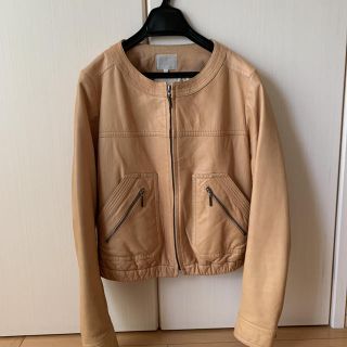 自由区 レザージャケット ノーカラージャケット(レディース)の通販 3点