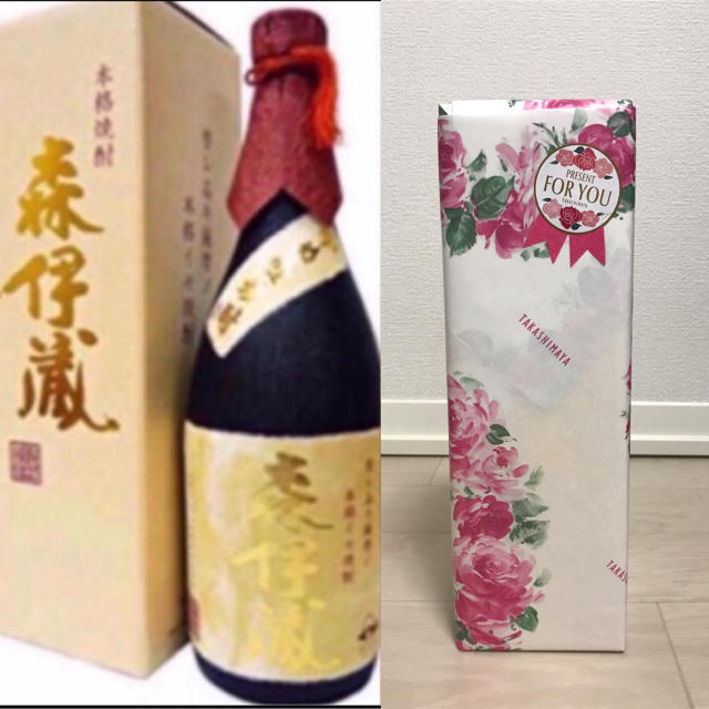 森伊蔵 金ラベル 720ml 袋付 高島屋 贈答用 プレミア 焼酎 幻の焼酎 - 焼酎