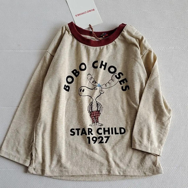 bobo chose(ボボチョース)の24-36m＊BOBOCHOSES THE MOOSE ロングTシャツ キッズ/ベビー/マタニティのキッズ服男の子用(90cm~)(Tシャツ/カットソー)の商品写真