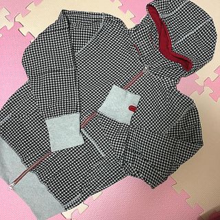 チャオパニック(Ciaopanic)のチャオパニック　千鳥格子柄パーカー　MENS L(パーカー)