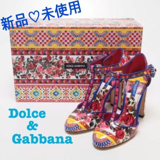 ドルチェアンドガッバーナ(DOLCE&GABBANA)の新品♡Dolce&Gabbana♡フラワーパンプス(ハイヒール/パンプス)