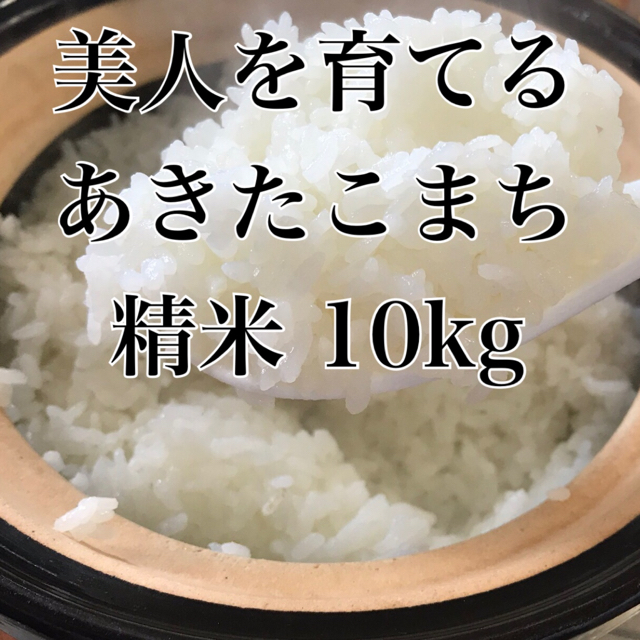 農家直送 美人を育てるあきたこまち 精米10kg  食品/飲料/酒の食品(米/穀物)の商品写真