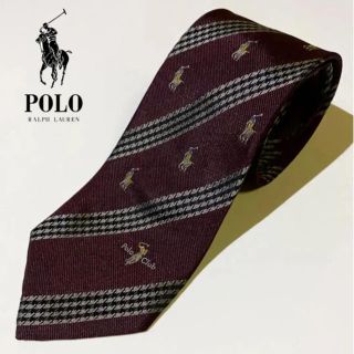 ポロクラブ(Polo Club)の32【Polo Club】ポロクラブ ネクタイ ダークパープル 90s(ネクタイ)