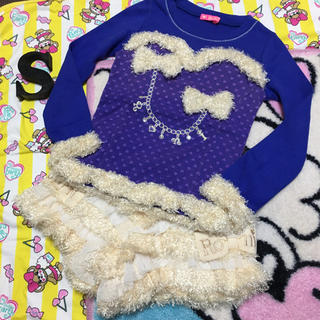 ロニィ(RONI)の新品★訳ありRONI★厚手紫Tシャツ★S(Tシャツ/カットソー)