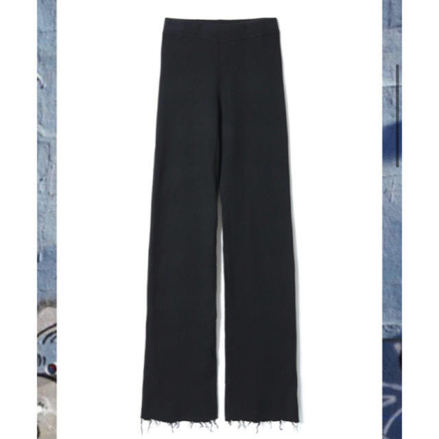 perverze wool rib line pants