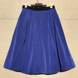 ランバンオンブルー(LANVIN en Bleu)のLANVIN en Bleu ランバンオンブルー　スカート　青　ブルー　40(ひざ丈スカート)