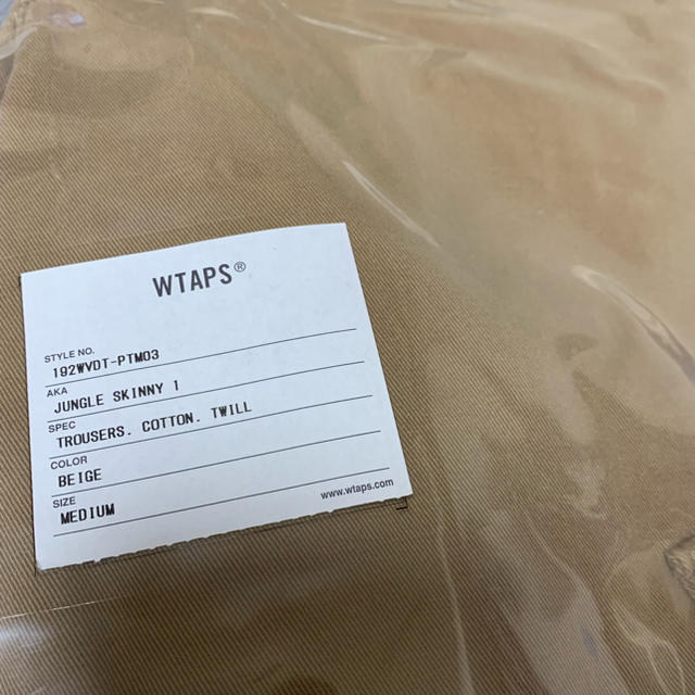 W)taps(ダブルタップス)のwtaps jungle skinny 1 beige M メンズのパンツ(ワークパンツ/カーゴパンツ)の商品写真