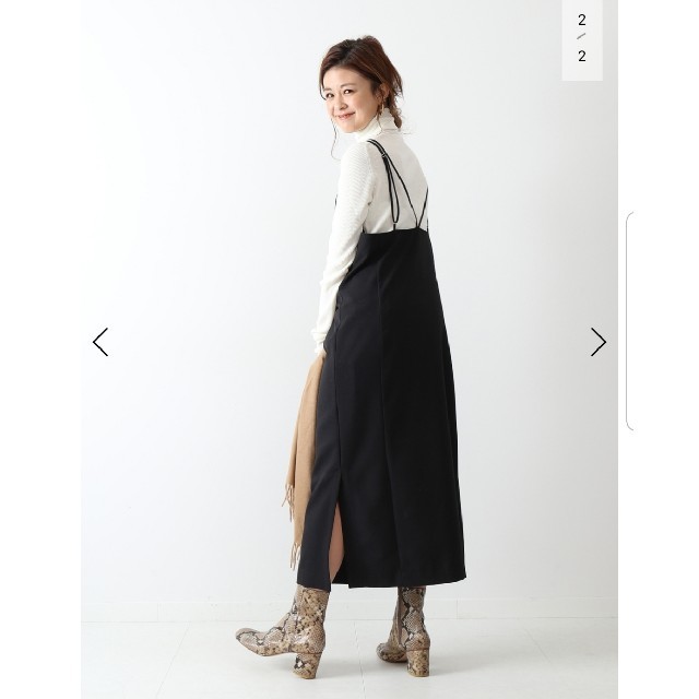 Spick & Span(スピックアンドスパン)のsarasa様専用♥️スピックアンドスパン　ダブルストラップキャミワンピース レディースのワンピース(ロングワンピース/マキシワンピース)の商品写真