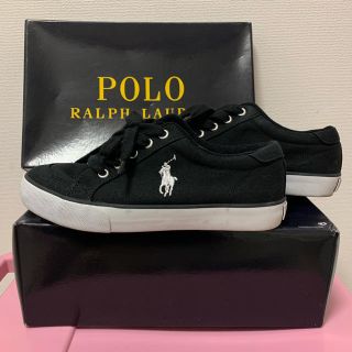 ポロラルフローレン(POLO RALPH LAUREN)のラルフローレン スニーカー/黒/ブラック(スニーカー)