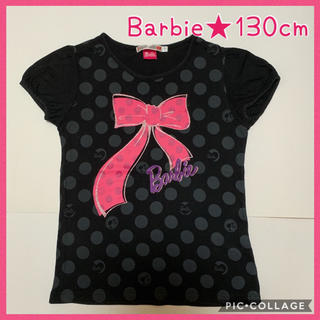 バービー(Barbie)の☆UNIQLO &バービーのコラボTシャツ☆130cm(^^)(Tシャツ/カットソー)
