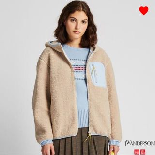 ユニクロ(UNIQLO)の完売 ユニクロ ボア フリースパーカー Sサイズ(パーカー)