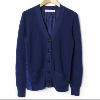 サカイ(sacai)の専用★美品★sacai サカイ　バックレースカーディガン　ネイビー(カーディガン)