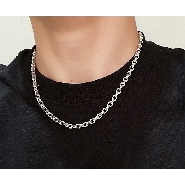 シルバー925 ペーパーチェーン 45cm