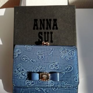 アナスイ(ANNA SUI)の値下げ【美品·未使用】値下！ANNASUI(アナスイ) 口金がま口二つ折り財布(財布)