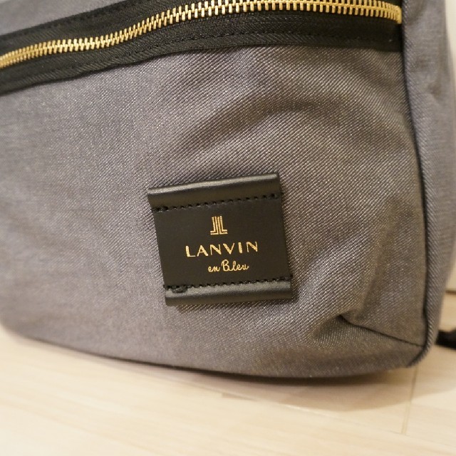 LANVIN en Bleu(ランバンオンブルー)の【再値下げ】【10%OFF】ランバンオンブルー リュック グレー リボン  レディースのバッグ(リュック/バックパック)の商品写真