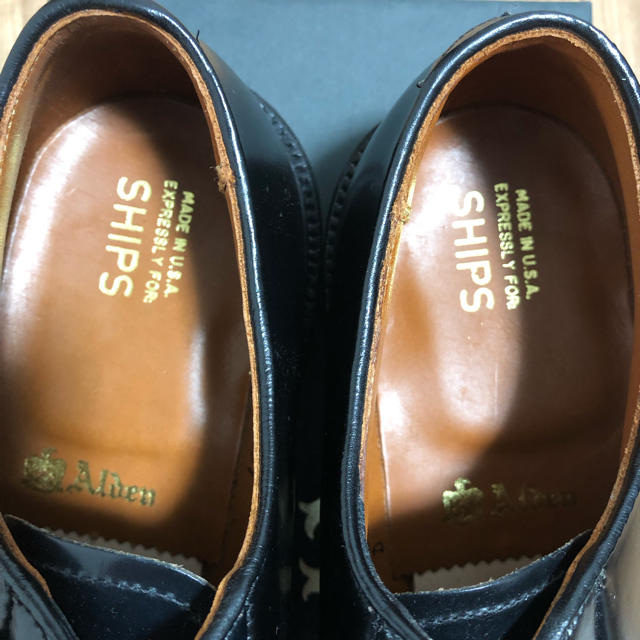 ALDEN9901革種Alden 9901 ブラック 8D シップス