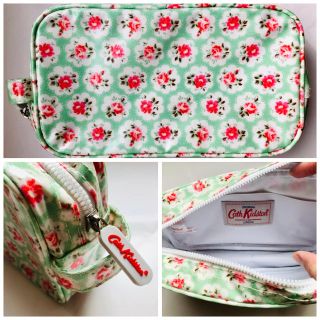 キャスキッドソン(Cath Kidston)のCath Kidston キャスキッドソン ポーチ 花柄 フラワー柄 グリーン(ポーチ)