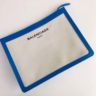 バレンシアガ(Balenciaga)のBALENCIAGA クラッチバッグ キャンバス x カーフスキン 正規品(クラッチバッグ)