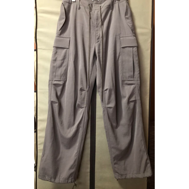 AURALEE WOOL MAX GABARDINE FATIGUE PANTS