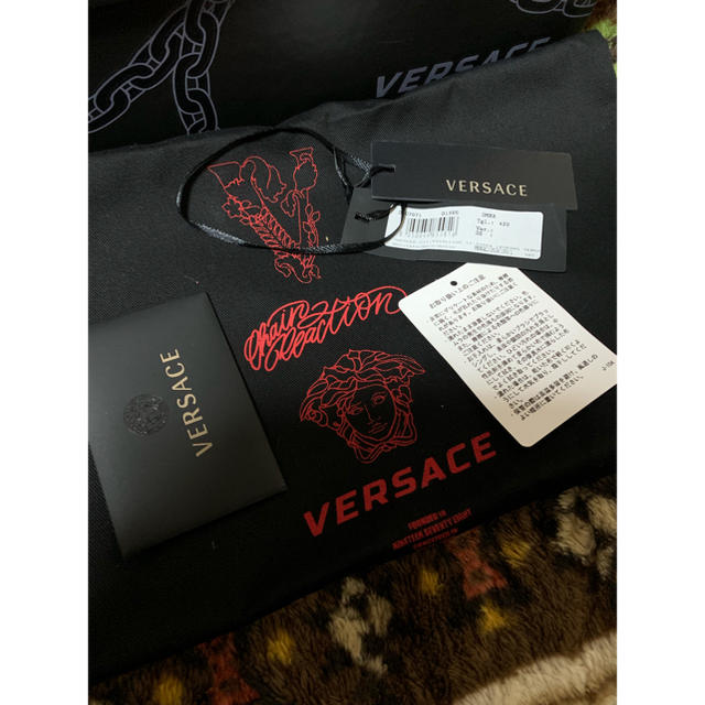 VERSACE(ヴェルサーチ)のVersaceヴェルサーチ Chain Reaction スニーカー ヒョウ柄 メンズの靴/シューズ(スニーカー)の商品写真