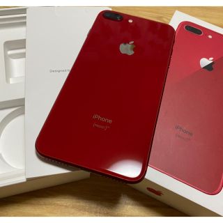 アップル(Apple)のiPhone8plus 256GB simフリー　赤(スマートフォン本体)