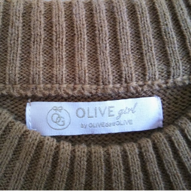 OLIVEdesOLIVE(オリーブデオリーブ)のニット シャツ 重ね着風 レディースのトップス(ニット/セーター)の商品写真