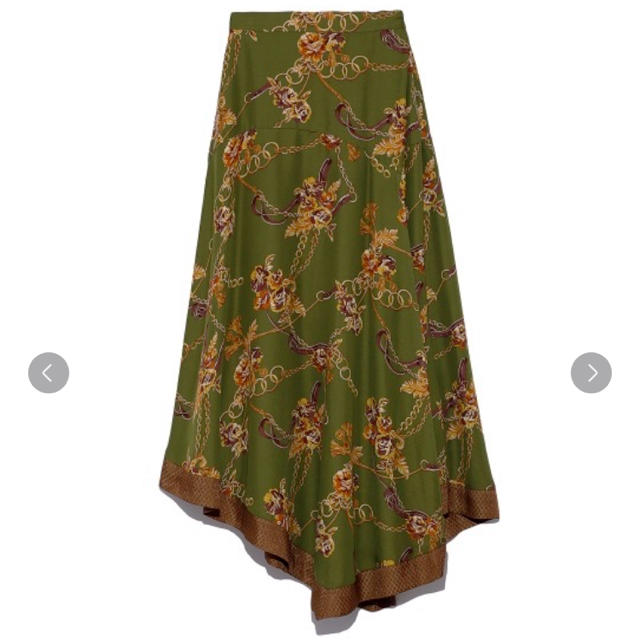 Lily Brown(リリーブラウン)のLilyBrown スカーフ柄　スカート レディースのスカート(ロングスカート)の商品写真