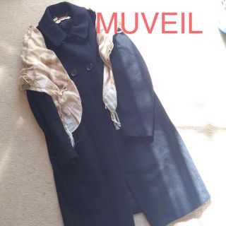 ミュベールワーク(MUVEIL WORK)の送料込♡MUVEILコクーンロングコート(ロングコート)