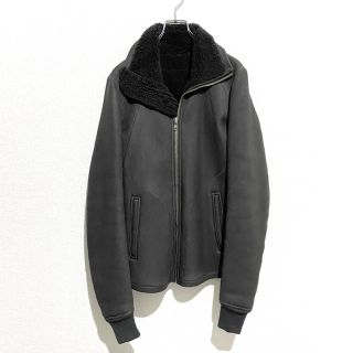 リックオウエンス(Rick Owens)のRick Owens Intarsia ムートンジャケット ハンガー付(レザージャケット)