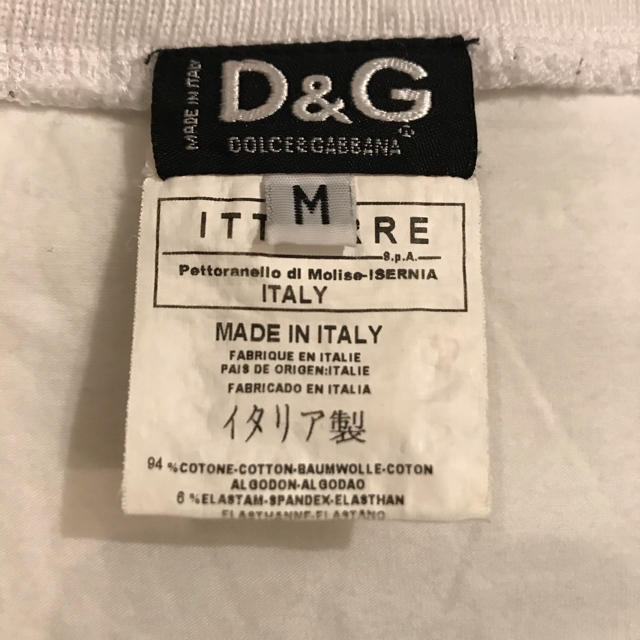 D&G(ディーアンドジー)の古着 中古 ドルチェ＆ガッパーナ Tシャツ イタリア製 レディースのトップス(Tシャツ(半袖/袖なし))の商品写真