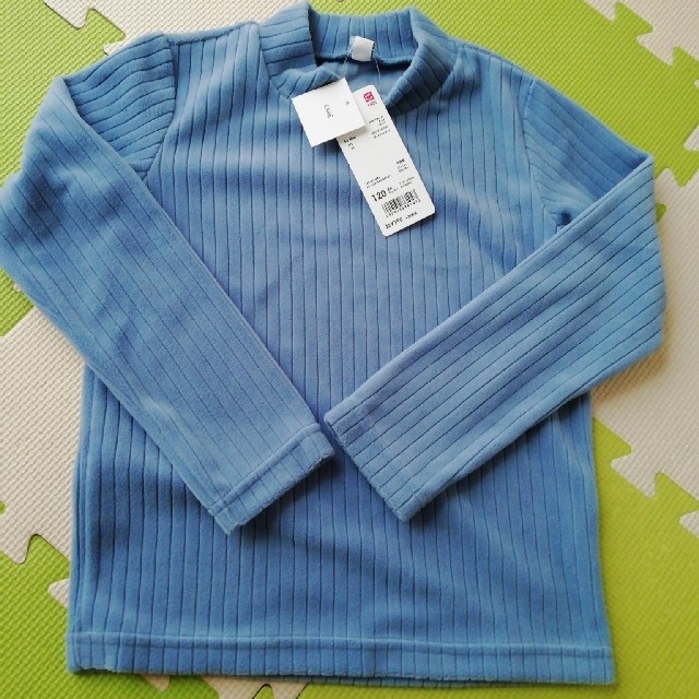 UNIQLO(ユニクロ)の新品　兄弟姉妹　ユニクロ　120 　ストレッチフリース　リブハイネック キッズ/ベビー/マタニティのキッズ服女の子用(90cm~)(Tシャツ/カットソー)の商品写真