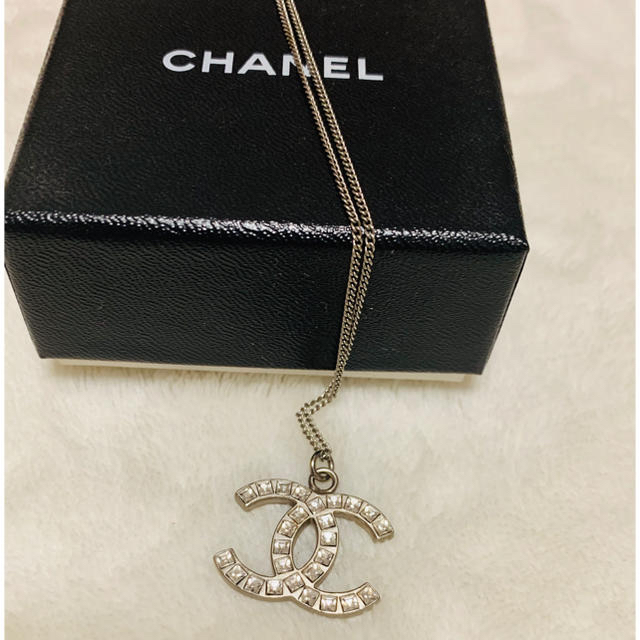 白木/黒塗り ☆786 シャネル CHANEL ココマーク ネックレス アイボリー
