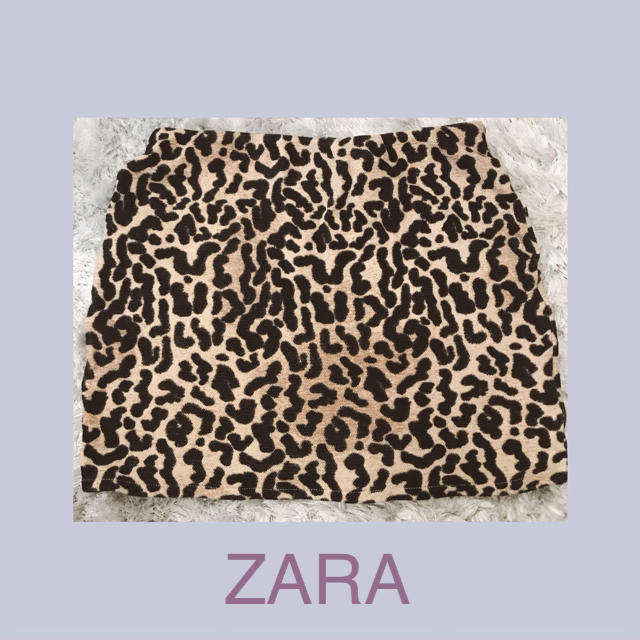 ZARA(ザラ)のZARA レオパード　ミニスカート レディースのスカート(ミニスカート)の商品写真