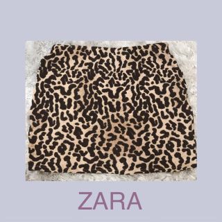 ザラ(ZARA)のZARA レオパード　ミニスカート(ミニスカート)