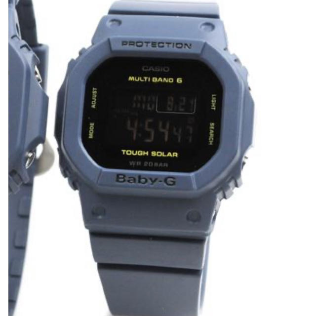 Baby-G(ベビージー)の 【美品】ソーラー 電波時計 G－SHOCK BABY-G ネイビー　 レディースのファッション小物(腕時計)の商品写真